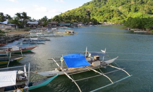Zdjcie FILIPINY / Palawan / El Nido / Rybacka wioska na wyspie Palawan