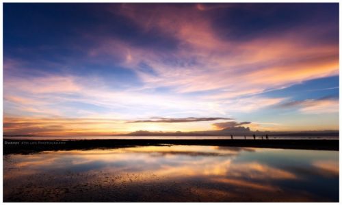 Zdjcie FILIPINY / Visayas / Siquijor / Sundown by low tide