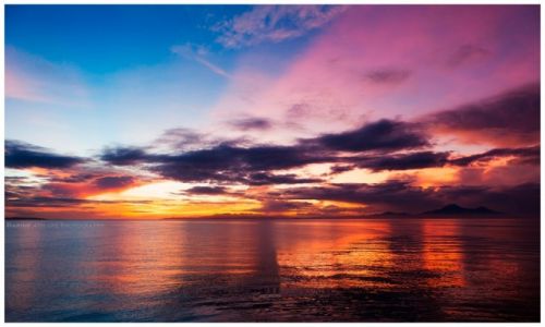 Zdjcie FILIPINY / Leyte  / San Bernardino Straight / Stormy Sundown