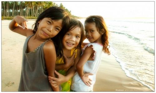 Zdj�cie FILIPINY / Palawan / Alimanguan Beach / Children of Alimanguan