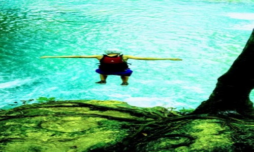 Zdj�cie FILIPINY / Cebu / Kawasan Falls / Jump