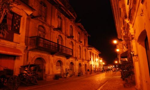 Zdjęcie FILIPINY / Illocos / Vigan / Vigan nocą