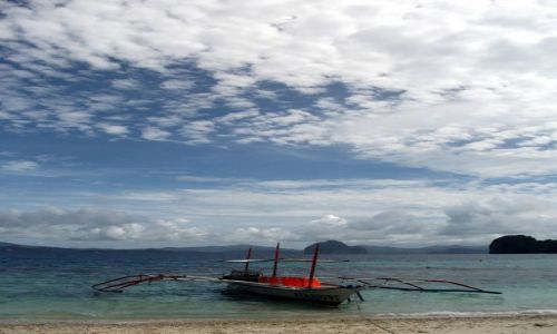 Zdjcie FILIPINY / Palawan / Simisu Island / ... niebo nad bank ...