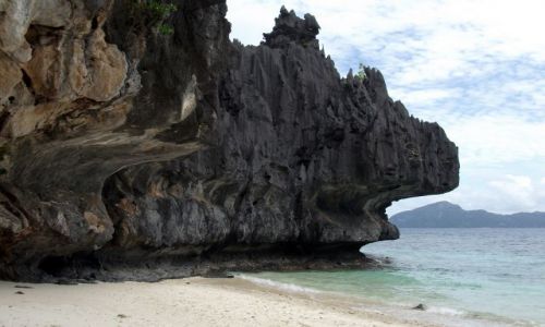 Zdjcie FILIPINY / Palawan / Simisu Island / ... fala ... te dry ...