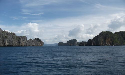 Zdjcie FILIPINY / Palawan / Miniloc Island / ... skay... wyspy ...