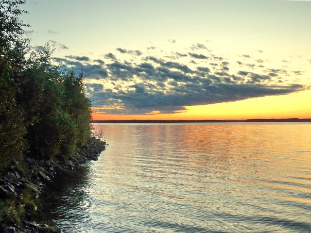 Zdjęcia: E75, Rovanieni, Jezioro przy E75, FINLANDIA Zdjęcia: E75, Rovanieni, Jezioro przy E75, FINLANDIA
