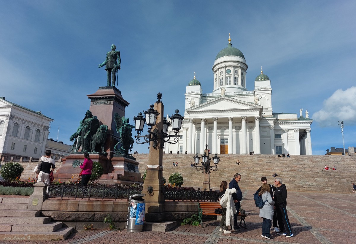 Zdjęcia: Plac senacki., Helsinki., Katedra Helsińska i pomnik Aleksandra II., FINLANDIA Zdjęcia: Plac senacki., Helsinki., Katedra Helsińska i pomnik Aleksandra II., FINLANDIA