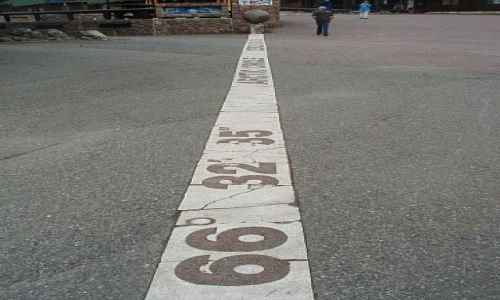 Zdjęcie FINLANDIA / Lappi / Rovaniemi / koło podbiegunowe w rovaniemi
