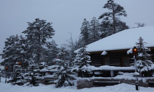 Zdjęcie FINLANDIA / Laponia / Rovaniemi / Pod wieczór
