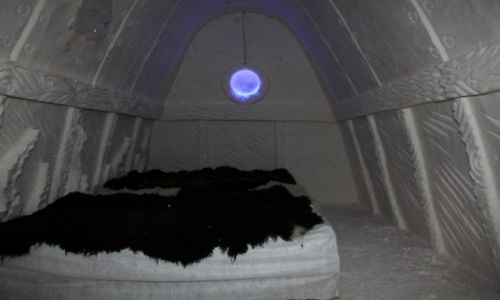 Zdjcie FINLANDIA / Laponia / Kemi, hotel z lodu / Apartament - 5C