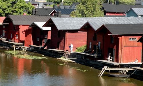 Zdjęcie FINLANDIA / południe / Porvoo / Domki rybackie