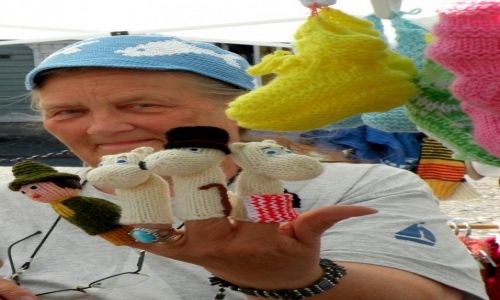 Zdjęcie FINLANDIA / południe / Porvoo / Wełniane muminki