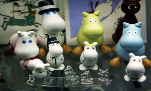 Zdjecie FINLANDIA /  Laponia / Kemi / Muminki, produkt eksportowy Finlandii
