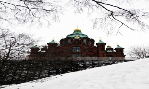 Zdjęcie FINLANDIA / Helsinki / Katajanokka / Główna świątynia Fińskiego Kościoła Prawosławnego