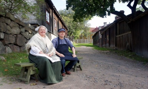 Zdjecie FINLANDIA / Turku / Skansenu Luostarinmaki / Pora obiadowa
