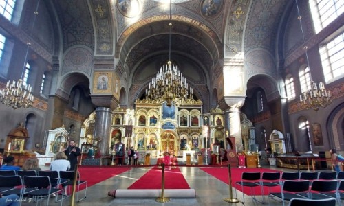 Zdjęcie FINLANDIA / Historyczna dzielnica  Katajanokka. / Helsinki. / Helsiński Sobór Zaśnięcia Matki Bożej - wnętrze.