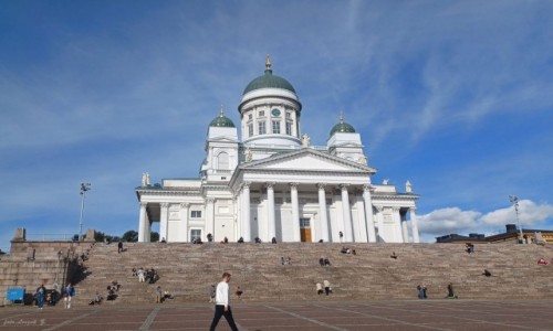 Zdjcie FINLANDIA / Helsinki. / Plac senacki. / Katedra w Helsinkach.