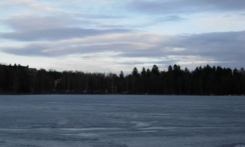 Zdjęcie FINLANDIA / południe kraju / valkeakoski / zamarznięte jezioro