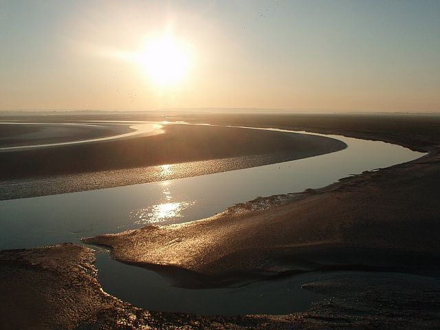 Zdjęcia: Mont Saint Michel, Normandia, wschód słońca, FRANCJA Zdjęcia: Mont Saint Michel, Normandia, wschód słońca, FRANCJA