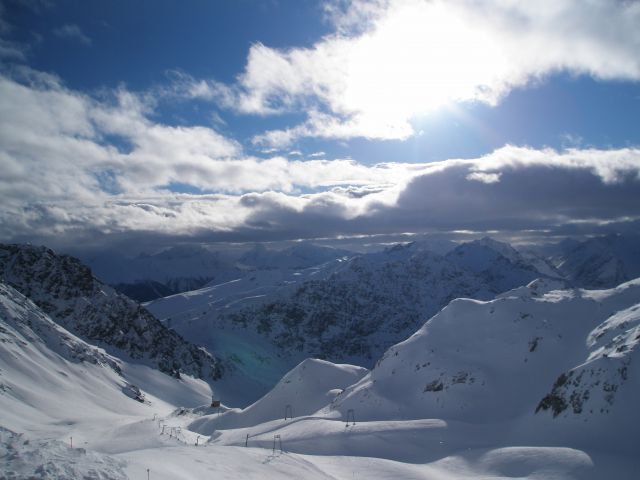 Zdjęcia: Les Arcs, Alps, Les arcs 2000 - widok na zjazd, FRANCJA Zdjęcia: Les Arcs, Alps, Les arcs 2000 - widok na zjazd, FRANCJA