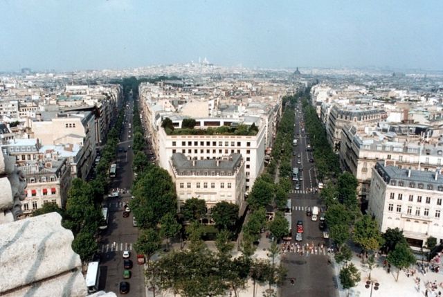 Zdjęcia: Paryż, Widok z Arc de Triomphe., FRANCJA Zdjęcia: Paryż, Widok z Arc de Triomphe., FRANCJA