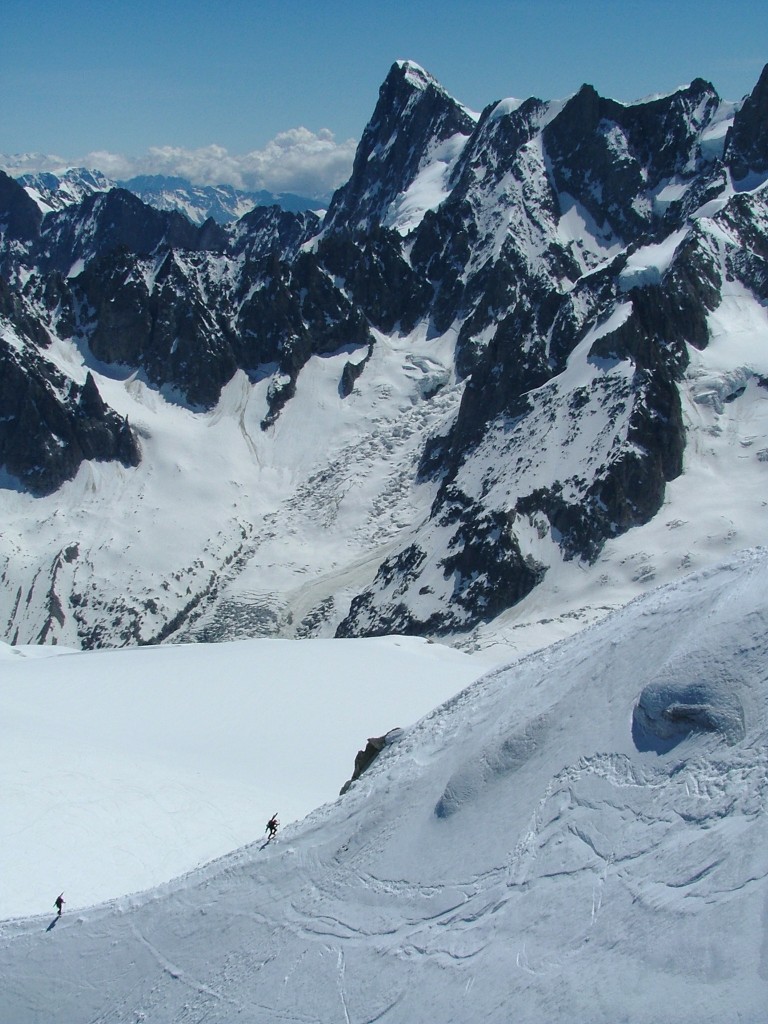 Zdjęcia: Tacul, Masyw Mont Blanc, W czasie podejścia na du Tacul (4248m), FRANCJA Zdjęcia: Tacul, Masyw Mont Blanc, W czasie podejścia na du Tacul (4248m), FRANCJA