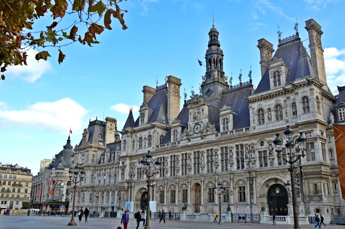 Zdjęcia: Paryż, Hotel de Ville (ratusz), FRANCJA Zdjęcia: Paryż, Hotel de Ville (ratusz), FRANCJA