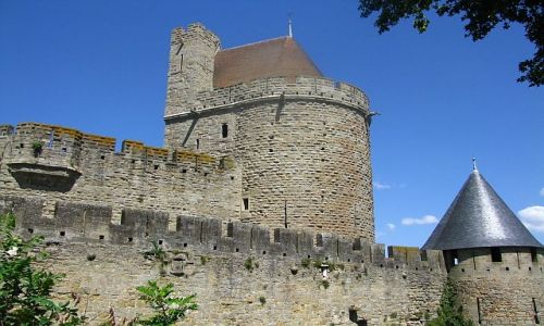 Zdjcie FRANCJA / Gaskonia / Carcassonne / mury obronne