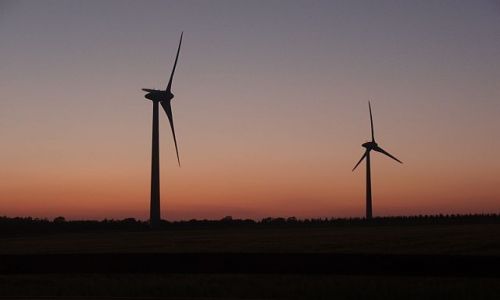 Zdjecie FRANCJA / bretonia / bretonia / farma wiatrowa