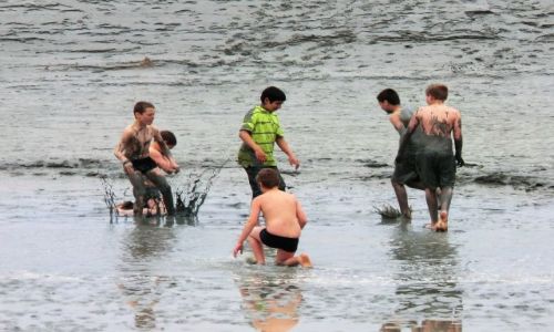 Zdjęcie FRANCJA / Normandia / Mont-Sant-Michel / RUCHOME PIASKI