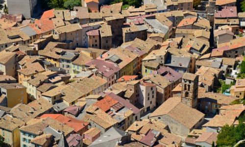 Zdjecie FRANCJA / Provance / Castellane / Dachy Castellane