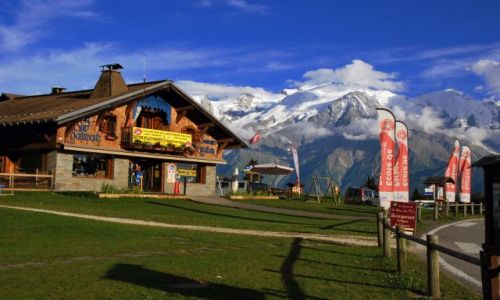 Zdjęcie FRANCJA / Alpy / plaine joux / widok na mt blanc