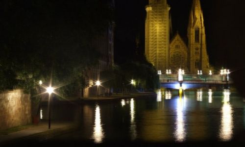 Zdjecie FRANCJA / - / STRASBOURG / spacer noca