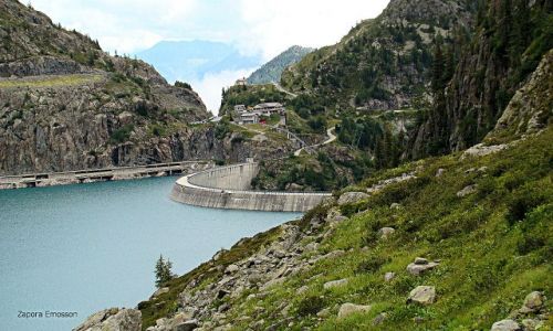 Zdjecie FRANCJA / - / okolice Chamonix / zapora Emosson