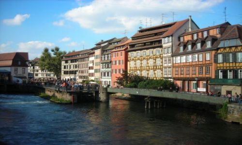 Zdjecie FRANCJA / Alzacja / Strasburg / kamienice