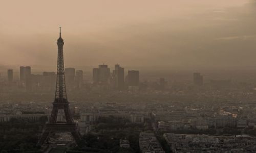 Zdjecie FRANCJA / Paryż / widok z Tour Montparnasse  / świtem