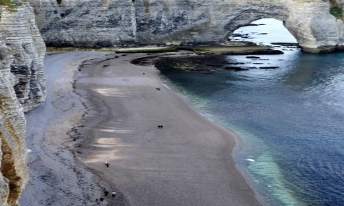 Zdjecie FRANCJA / Normandia / Etretat / Etretat - Widok na Trb Sonia