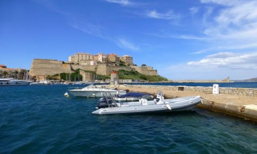 Zdjecie FRANCJA / Korsyka / Calvi / widok na twierdz w Calvi