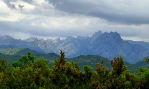 Zdjecie FRANCJA / Korsyka / pomidzy Porte Vecchio a Col de Bavella / pasma grskie na przeczy