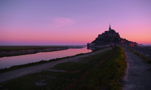 Zdjęcie FRANCJA / Basse Normanndie / Mount saint michael / Mount saint Michael at morning