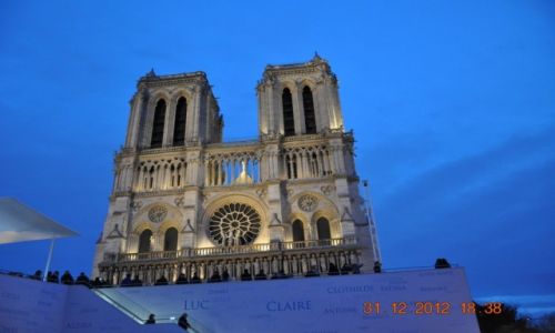 Zdjecie FRANCJA / - / Katedra Notre-Dame w Paryżu / SYLWESTER