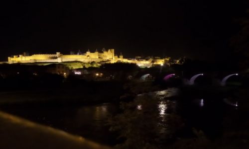FRANCJA / Langwedocja / Carcassonne / Carcassonne noca