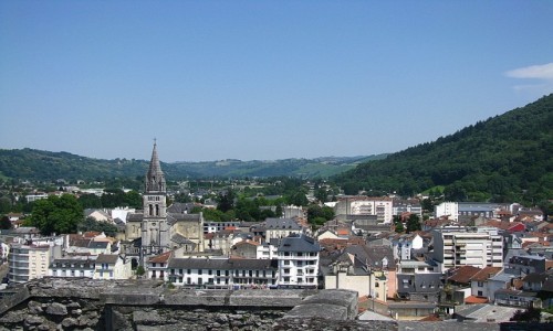 Zdjcie FRANCJA / Pireneje Francuskie / Lourdes / panorama miasta
