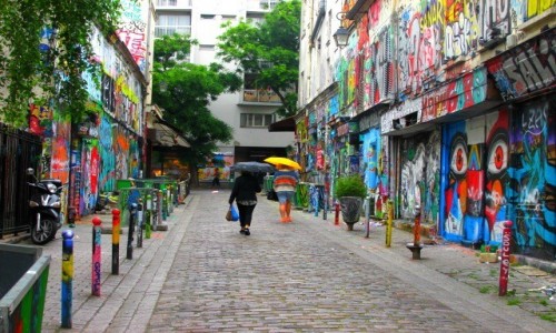 Zdjecie FRANCJA / - / Pary / Rue Denoyez - Belleville