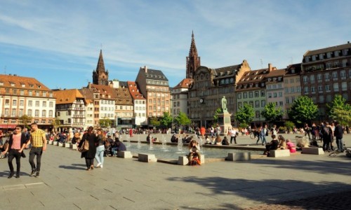 Zdjecie FRANCJA / Alzacja / Strasburg, Place Klber / w sercu miasta...