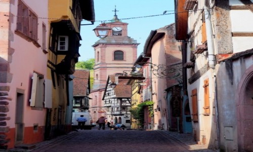Zdjcie FRANCJA / Alzacja / Riquewihr / uliczki jeszcze wsze...