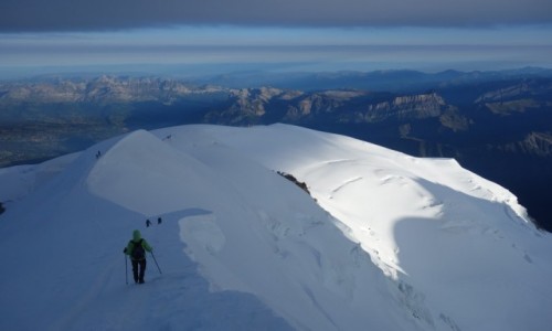 Zdjcie FRANCJA / Masyw Mont Blanc / Mont Blanc /  Droga powrotna.