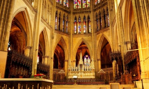 Zdjecie FRANCJA / Lotaryngia /  Cathdrale Saint-tienne de Metz / we wntrzu...