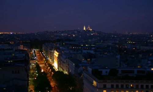 Zdjecie FRANCJA / brak / Łuk Triumfalny / Widok na Sacre-Coeur