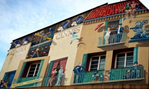 Zdjecie FRANCJA / Lazurowe wybrzee / Cannes / Filmowy mural